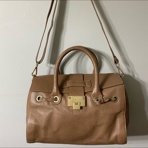 PRELOVED AUTHENTIC JIMMY CHOO LEATHER TWOWAY BAG